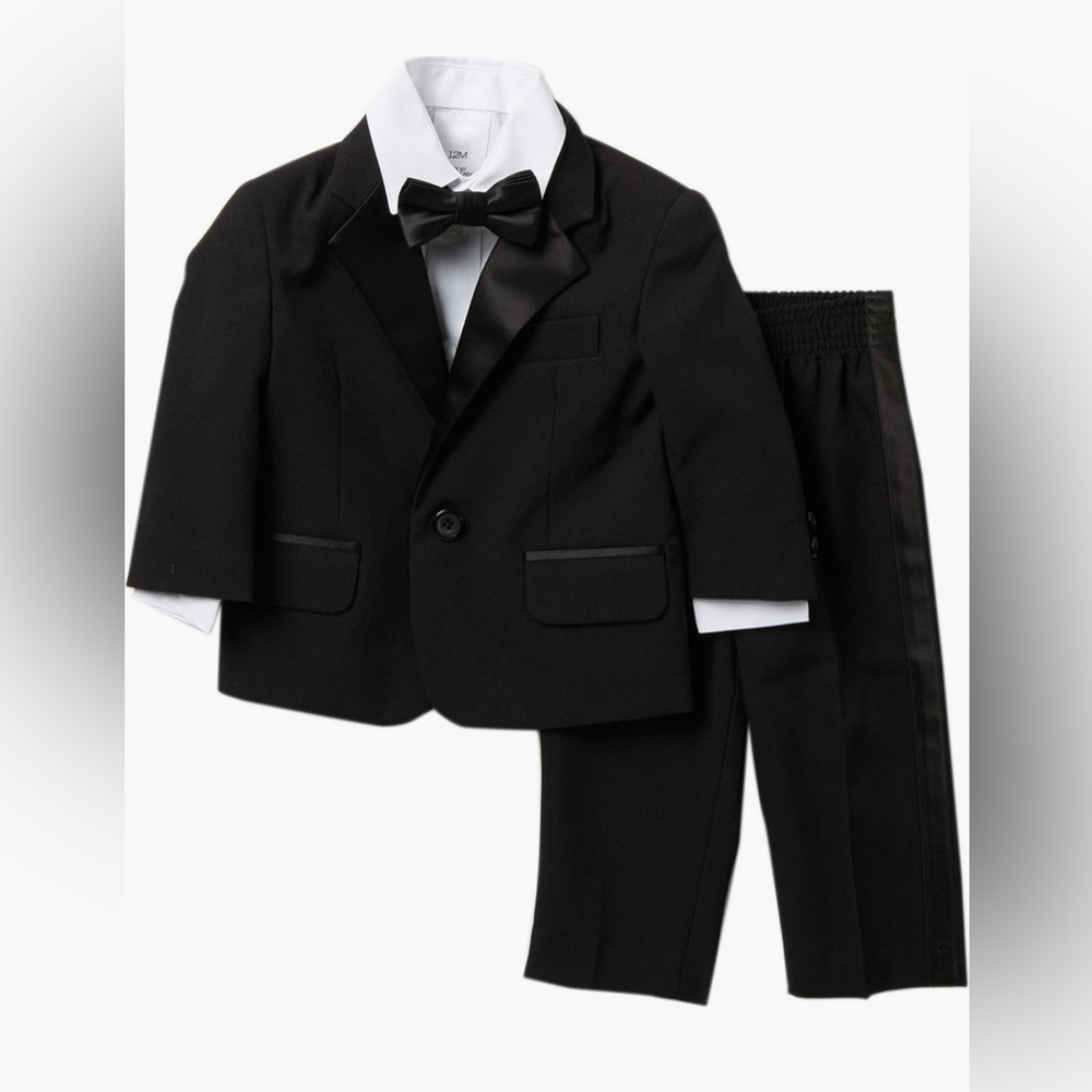 NWT Nautica Toddler Boy’s 4-Piece Tuxedo Suit Set, Size 24 Mo.!
